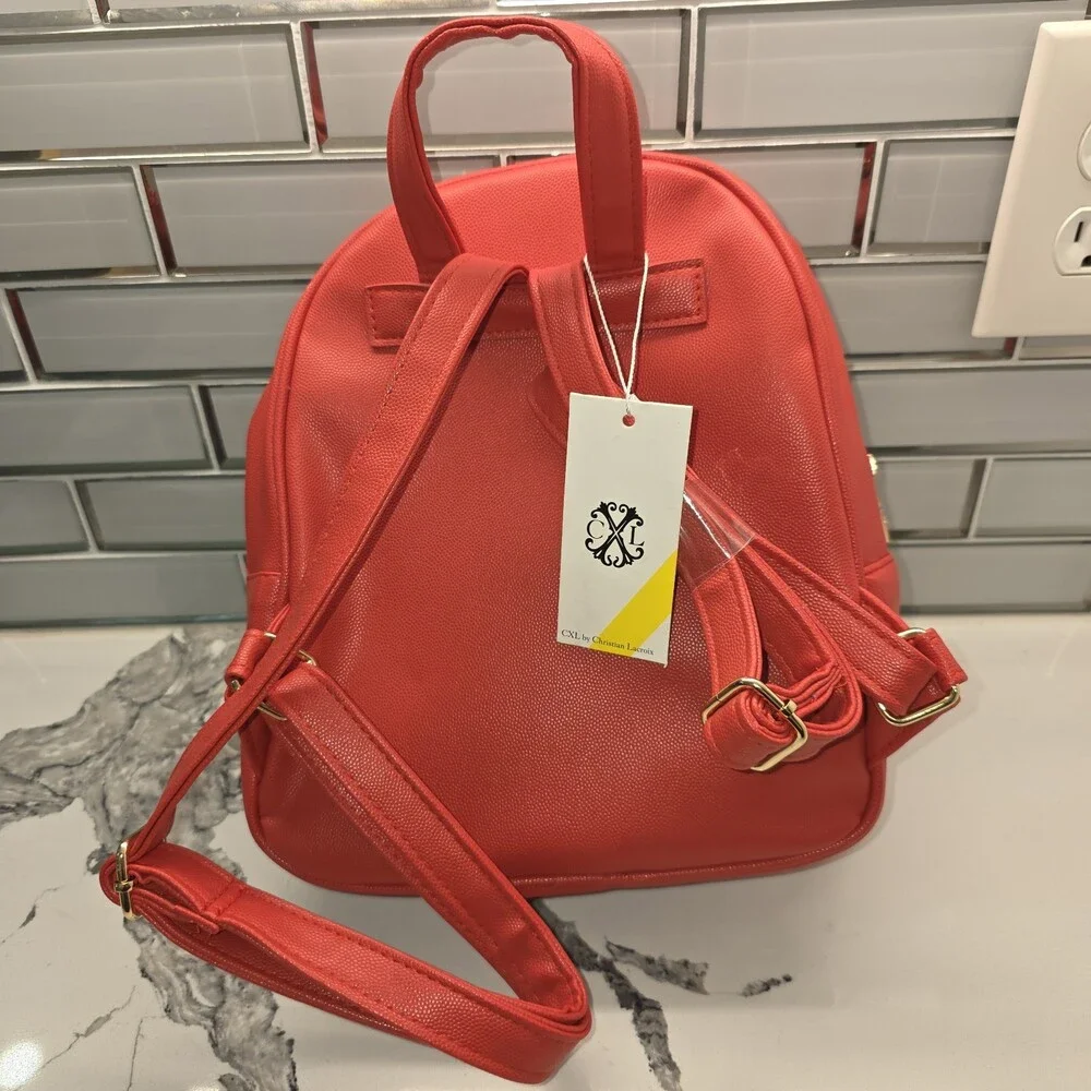 NEW Christian Lacroix Pine Caviar Backpack NWT MSRP $98 +bonus Satin‎ Dust Bag